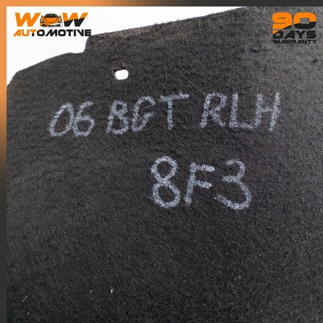 04-10 BENTLEY CONTINENTAL GT REAR LEFT QUARTER WHEELHOUSE LINER SHIELD OEM