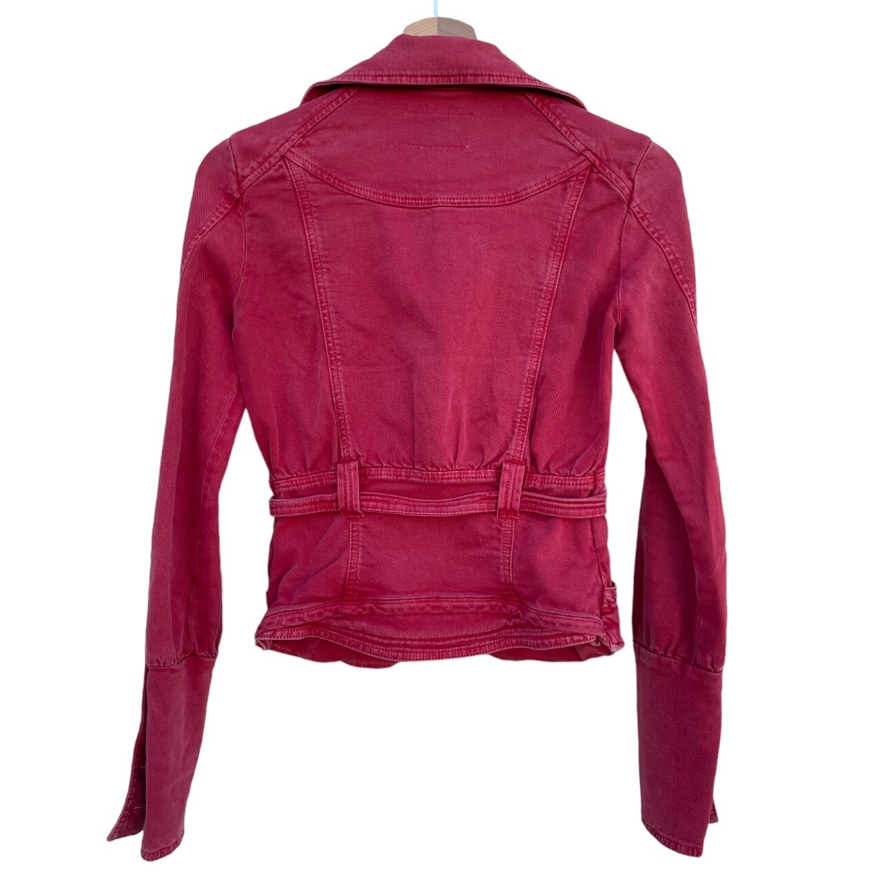 Fornarina Y2K Pink/Salmon Jeans Blazer, Women's Jeans Blazer/Jacket, Size S image 2