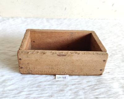 1940s Vintage Handmade Rectangular Wooden Box Old Garden