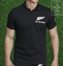 Image of adidas All Blacks Supporters Polo Shirt Mens - New Zealand Rugby Polo All Sizes