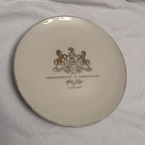 Commonwealth Of Pennsylvania Governors Plate By Royal Jackson Vogue Ceramic 
