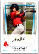 2011 Bowman Prospects  #BP100 Sean Coyle FREE SHIPPING!