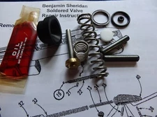 Sheridan Model C .20cal Blue/Silver Streak Complete Seal  Kit w/ Pell Oil-Pins