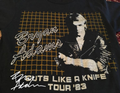 Bryan Adams World Tour Classic Rock Concert Vintage T-Shirt