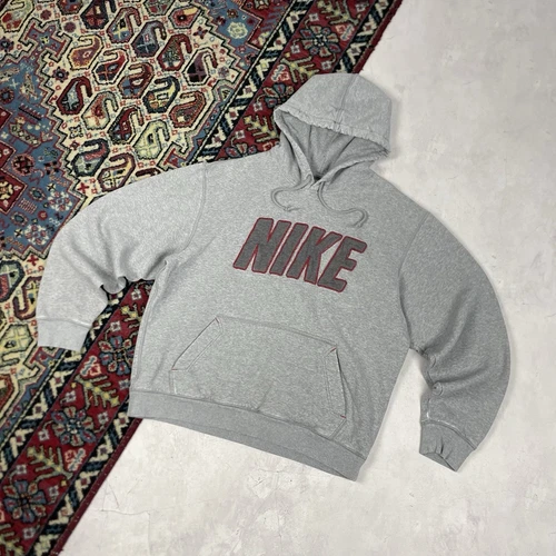 ❗️VINTAGE❗️ Sweat à capuche Nike Big Logo Gris Homme L