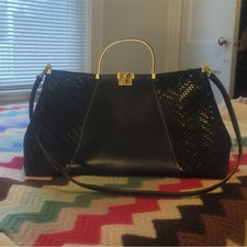 VTG BARRY KIESELSTEIN-CORD Woven Leather Brow...