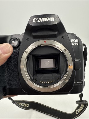 Canon EOS D60 6.3 MP Digital SLR Camera - Black (Body Only) W BG