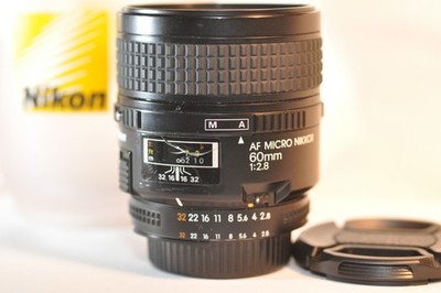 Nikon AF Micro Nikkor 60mm f/2.8 MACRO PRIME FX lens for FM2 D750 DF D850 D780