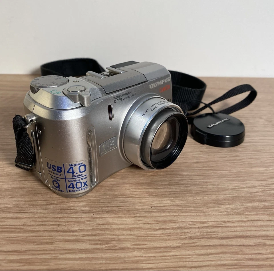 Olympus Camedia C-750 Ultra Zoom 4.0MP Digital Camera 10x Optical Zoom Tested - Image 3 of 4