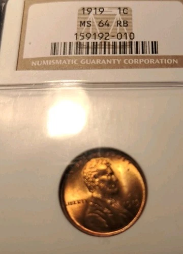 1919 Lincoln Wheat NGC MS 64 RB