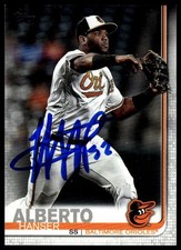 Hanser Alberto 2019 Topps Update #US30 Baltimore Orioles Autographed Signed Card