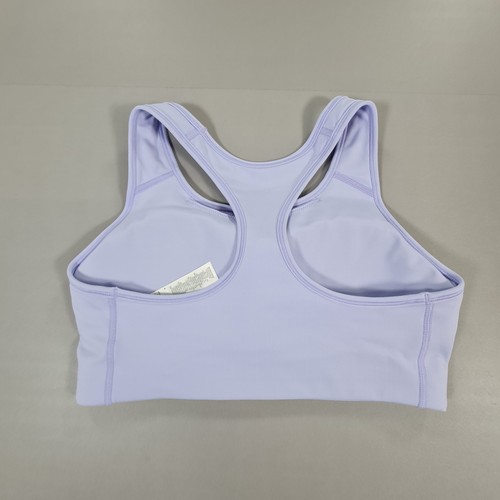 Nike Womens Sports Bra Lilac Purple Medium Racer Back Padded Gym Dri Fit FB1123 - Picture 3 of 5