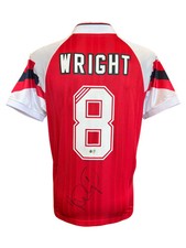 IAN WRIGHT SIGNED ARSENAL FC 1992/94 HOME SHIRT (ACG CERT AG19086)