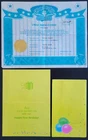 Vintage Cabbage Patch Kids Boy Adoption Certificate & 1st Birthday Card All Star