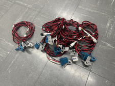 Set of 8. Landt Lanhe 2545 Pouch Cell clips 9 foot cables and aviation plug