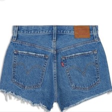 Levi's 501 Women's Original Medium Wash Blue Denim High Rise vintage Shorts W29