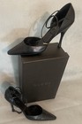 Gucci Leather Shoes With wrap-around ankle straps & Gold buckle closures. — photo 5