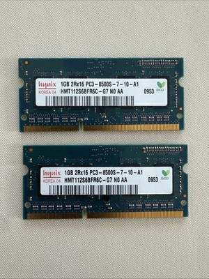 Hynix 2GB (1+1) 2Rx16 PC3 8500S