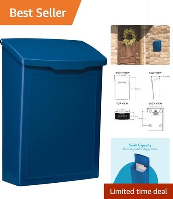 Compact Rust-Resistant Wall Mailbox - Easy Installation & Timeless Design