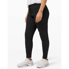 Lululemon Engineered Warmth Jogger Merino Wool Textured Knit Black W5CR6S sz 2