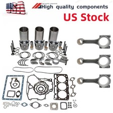 D905 Engine  Overhaul Kit+3x Connecting Rod For Kubota D905e B905b B905h Engine