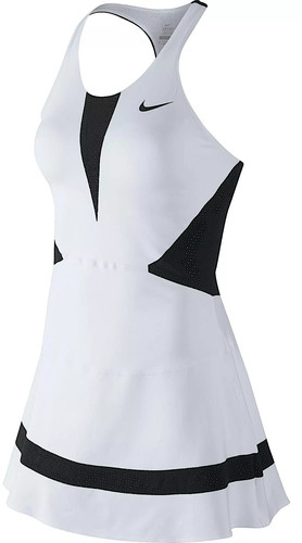 Nike Premier Maria Sharapova Tennis Dress M White Black Dri-Fit US Open FreeS&H - Picture 4 of 9