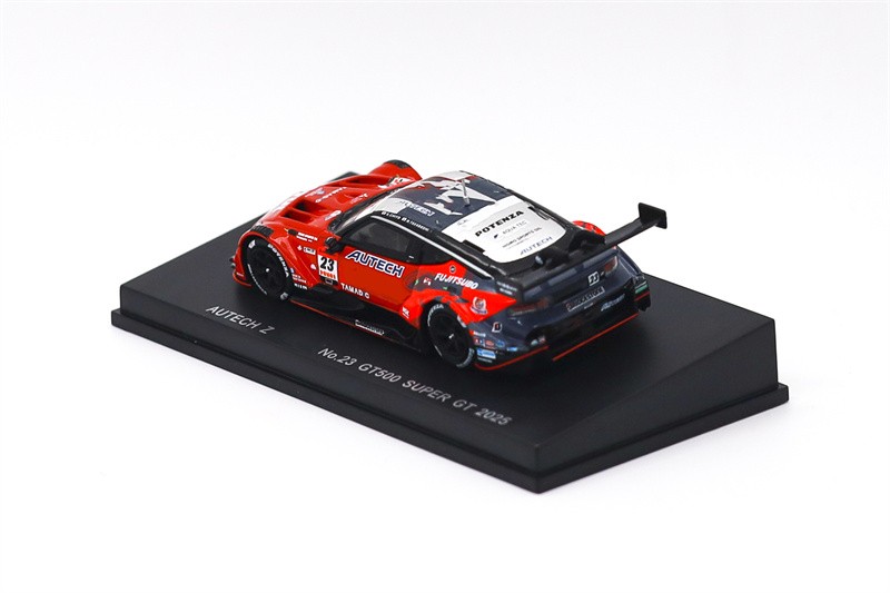 Spark 1:64 AUTECH Z No.23 GT500 SUPER GT 2025 Red Diecast Model