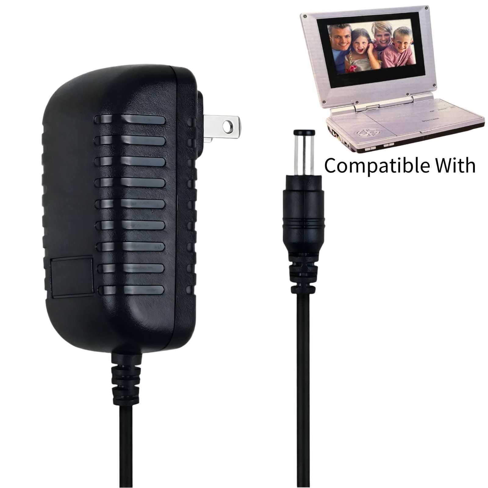 AC Adapter DC 9-12V for Venturer PVS3361 PVS3351 Portable DVD Player