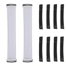 2 Pack Snare Drum Wire with Black Straps Set 20 Strand Spring Steel Wires Uni...