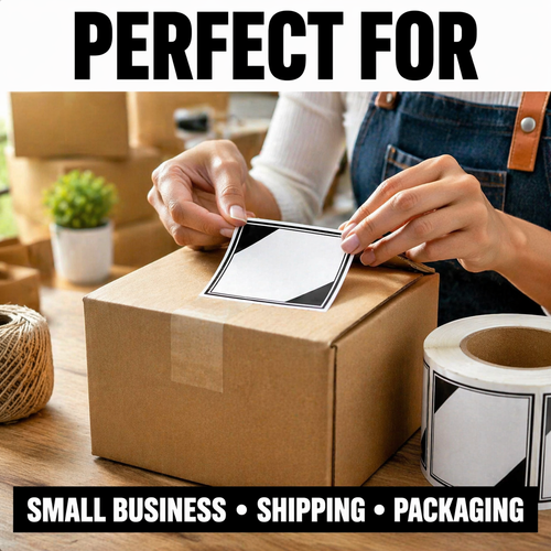Limited Quantity Labels 2.25" x 2.25" 500/Roll Strong Adhesive - Picture 3 of 6