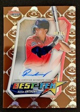 2025 Bowman's Best Best-Tek Orange Roman Anthony Auto #08/25 Boston Red Sox