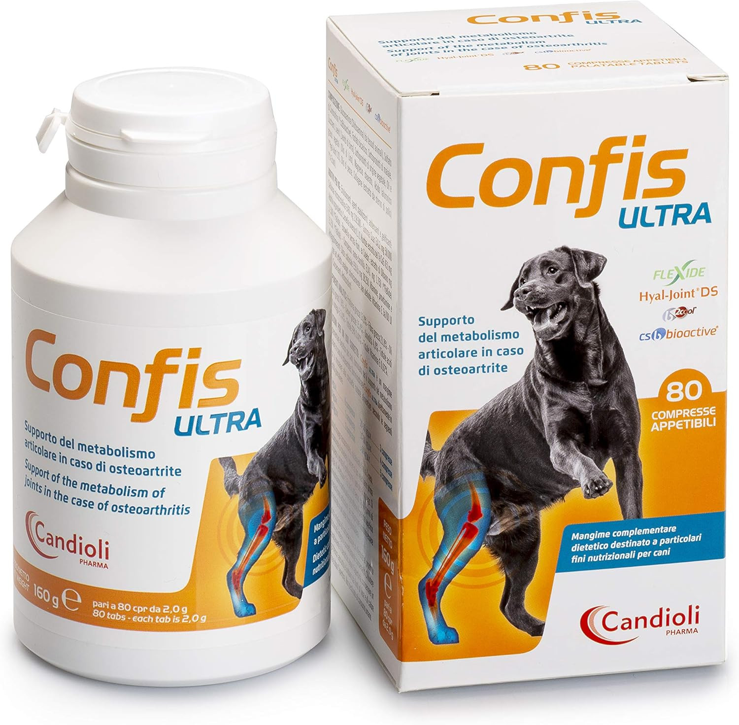 Confis Ultra 80 Compresse Candioli: Integratore Articolare Cani e Gatti