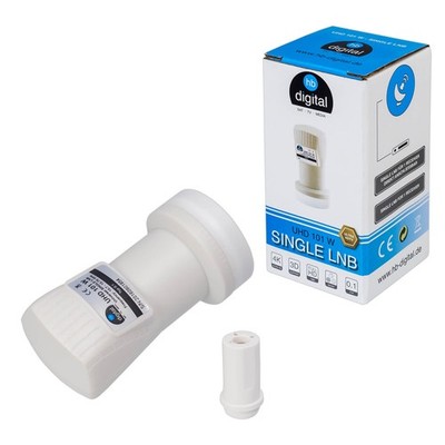 Single LNB HB-DIGITAL UHD 101 W LNC LMB 4K 3D 0.1dB 1 Teilnehmer Gummitülle