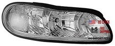 1590087 Headlight Assembly Fits Select Chevrolet / Clear Passenger Side