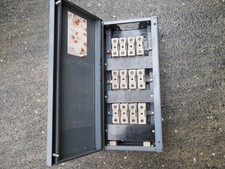 MEM KANTARK-EXEL 12 way, 20A, 3 phase fuse board + fuses Retro steampunk vintage