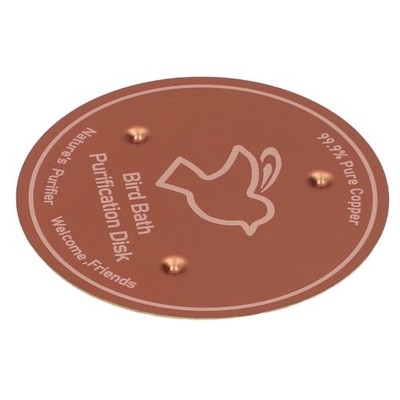 Bird Bath Disk Copper Round Cleaning Disc SET