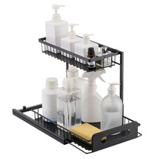 VEVOR 2-Tier Wire Pull Out Cabinet Under Sink...