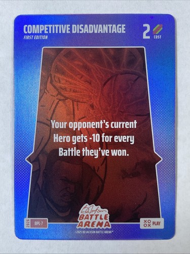 2026 Bo Jackson Battle Arena Competitive Disadvantage Foil Bonus Play SSP BPL-7