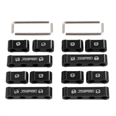 Black Aluminum Wire Separator Spark Plug Electrical Wire Divider For 8 9 10mm