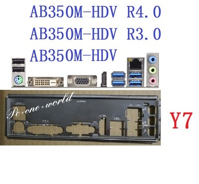 I/O Shield Backplate For ASRock A320M AB350 HDV R3.0 R4.0 Motherboard IO