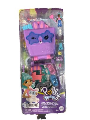 Polly Pocket Bunny Carnival Compact Playset, Mini Dolls & Accessories