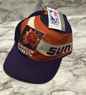 Vintage Phoenix Suns Hat Cap Snapback Color Block 90's DeadStock NBA Basketball