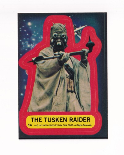 1977 Topps Star Wars Stickers #14 The Tusken Raider — Raw