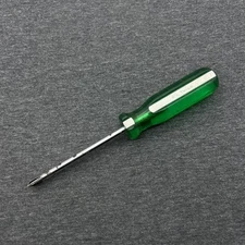 Vintage S-K Tools 73002 Green & White Handle #2 Phillips Screwdriver USA