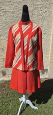 1960s Orange and Cream Mod Dress Set