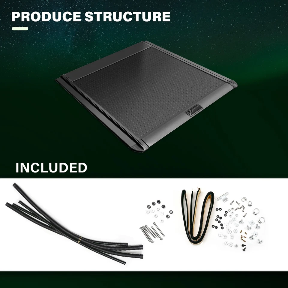 Cubierta Tonneau retráctil para plataforma de camioneta de 5,8 ft para Silverado 1500/GMC 1500 2019-2025 Foto 3 de 4