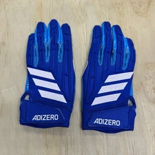 NEW adidas adizero Impact 2 Padded Receiver Gloves SM Blue AF2002