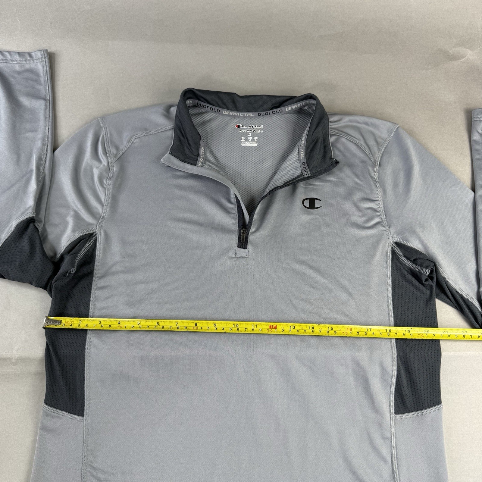 Champion Performance Sweater Medium Men Gray Pull… - image 10