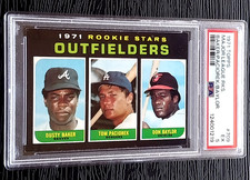 1971 TOPPS DUSTY BAKER DON BAYLOR HIGH# ROOKIE BASEBALL CARD #709 NICE PSA 5 EX