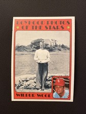 1972 Topps # 342 Boyhood Photos of the Stars Wilbur Wood NM